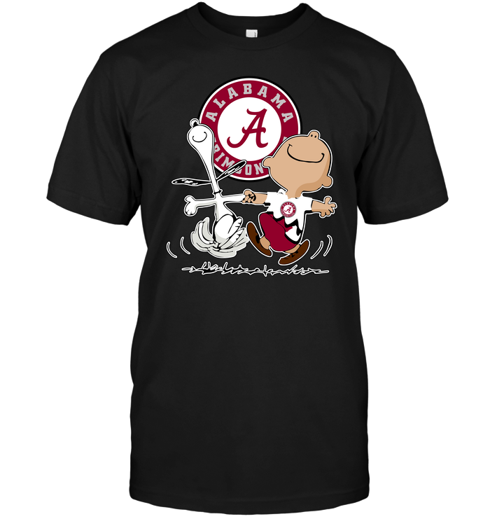 Alabama Crimson Tide "charlie Brown & Snoopy" T-Shirt